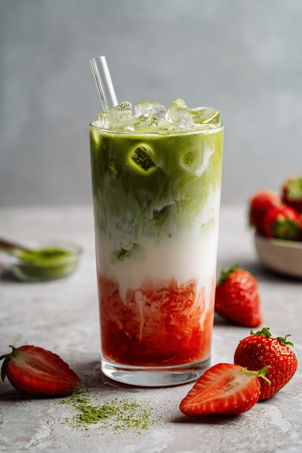 Strawberry Matcha Latte
