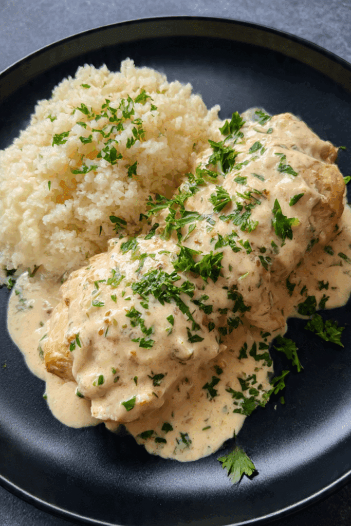 Creamy Keto Pollo Con Queso
