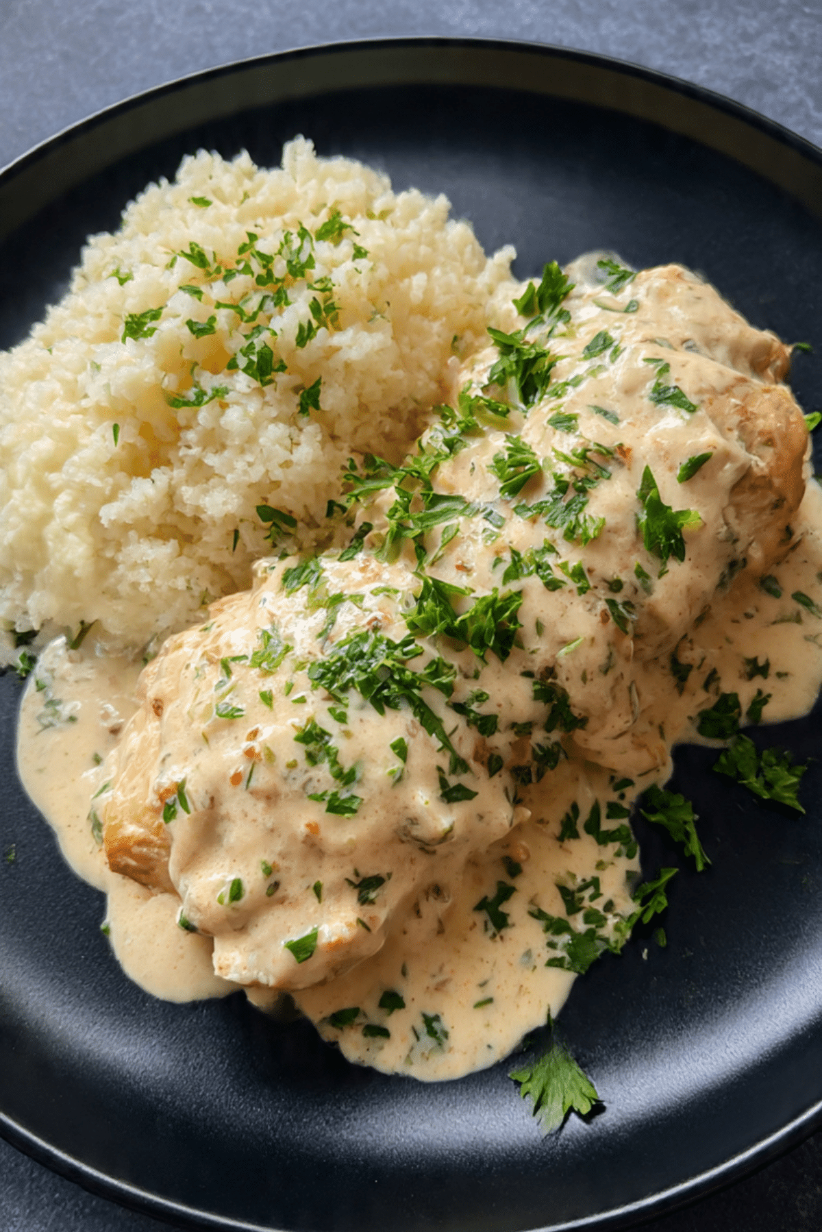 Creamy Keto Pollo Con Queso