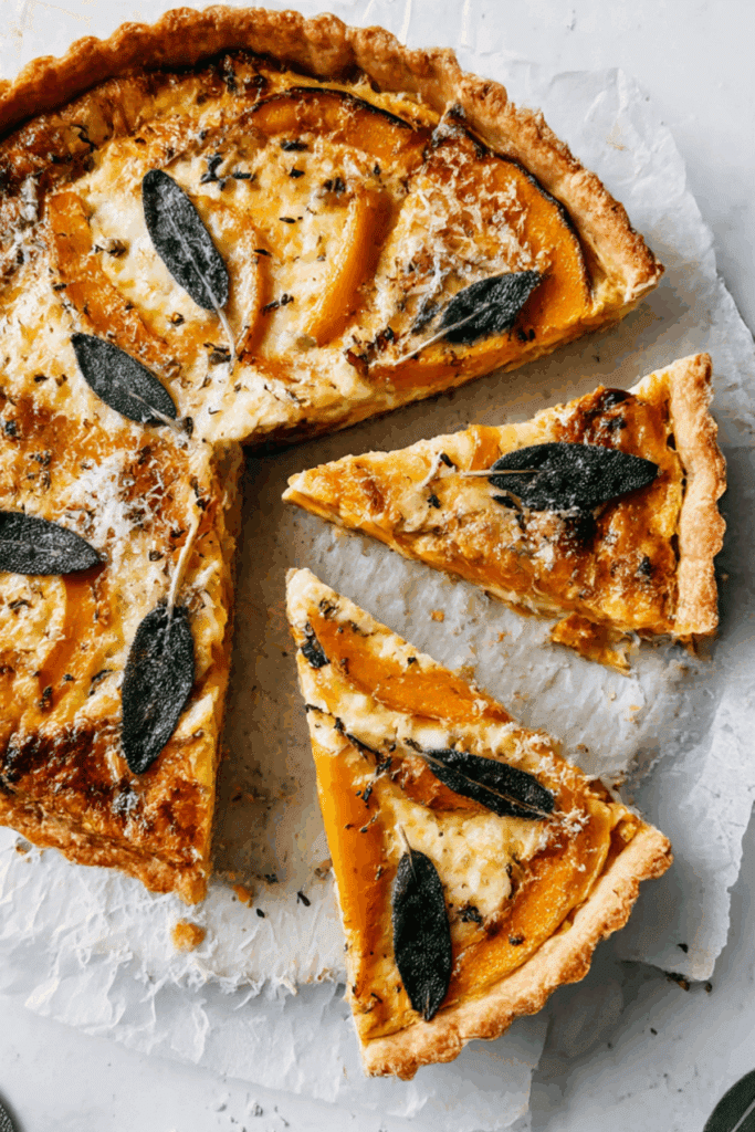 Cheesy Butternut Squash Tart