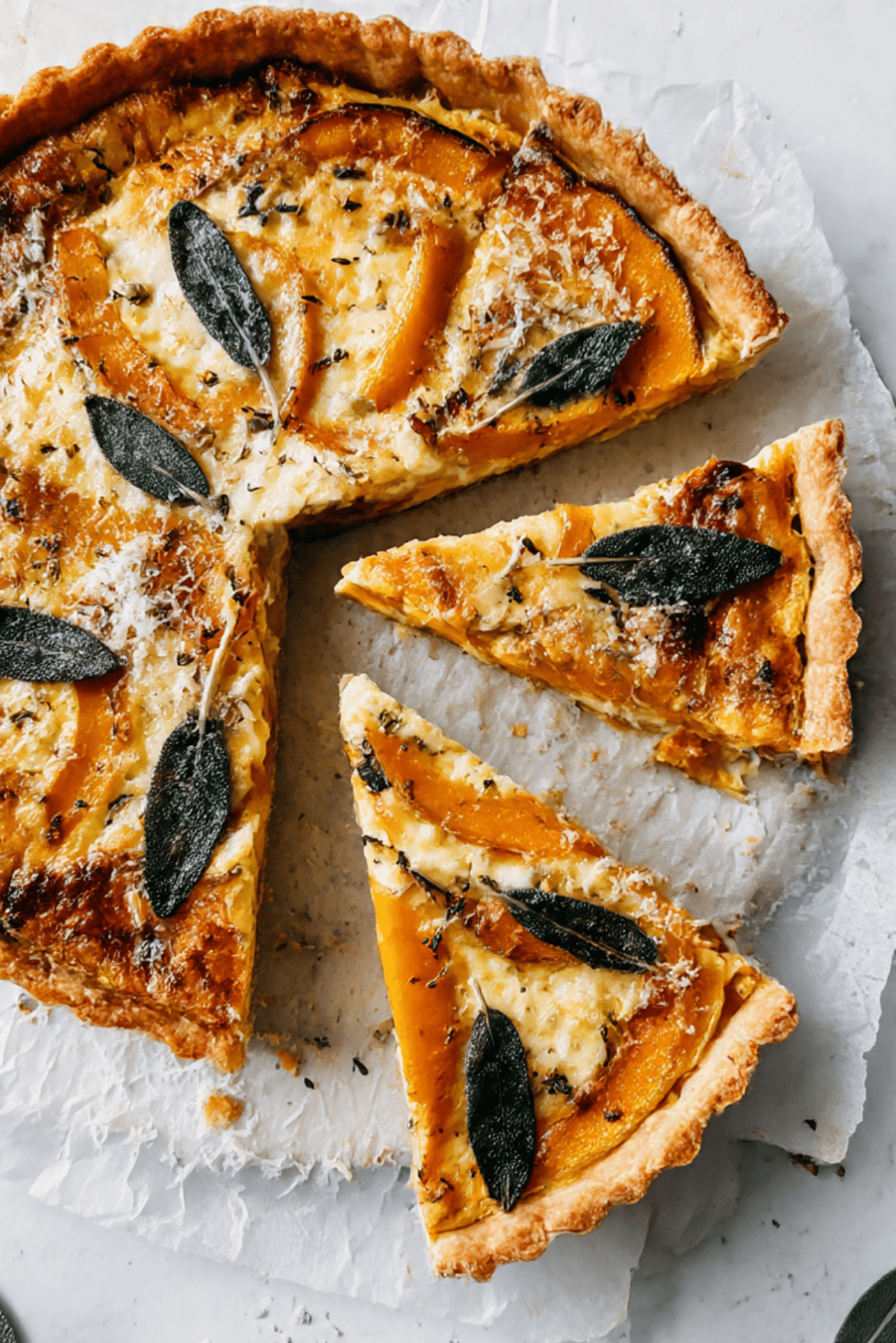 Cheesy Butternut Squash Tart