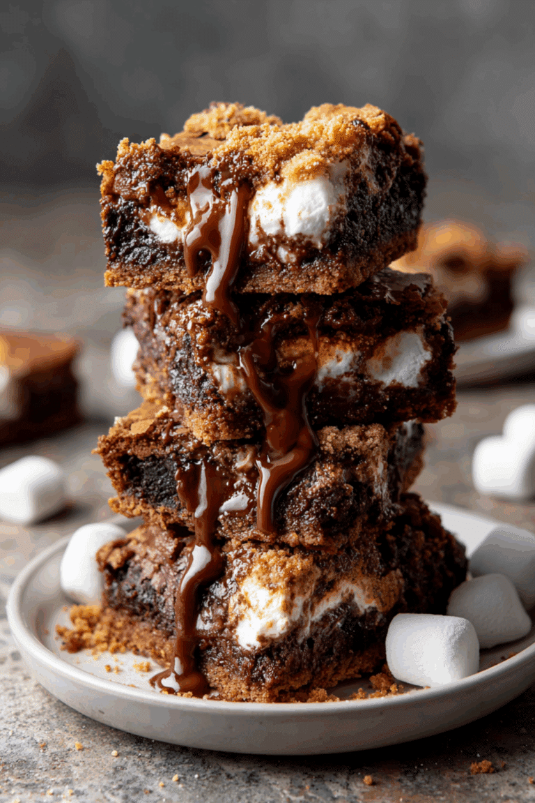 Brown Butter S’mores Brownies