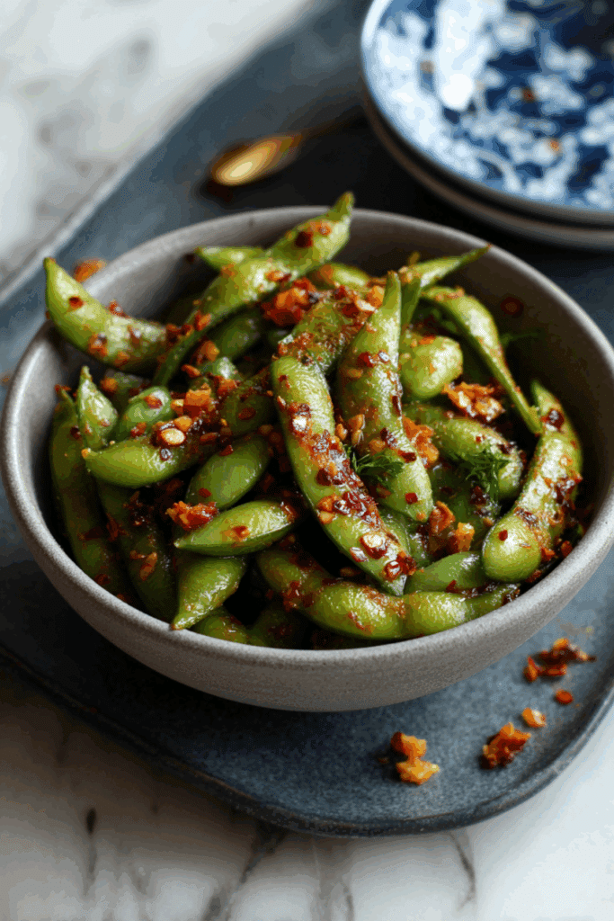 Chili Garlic Edamame