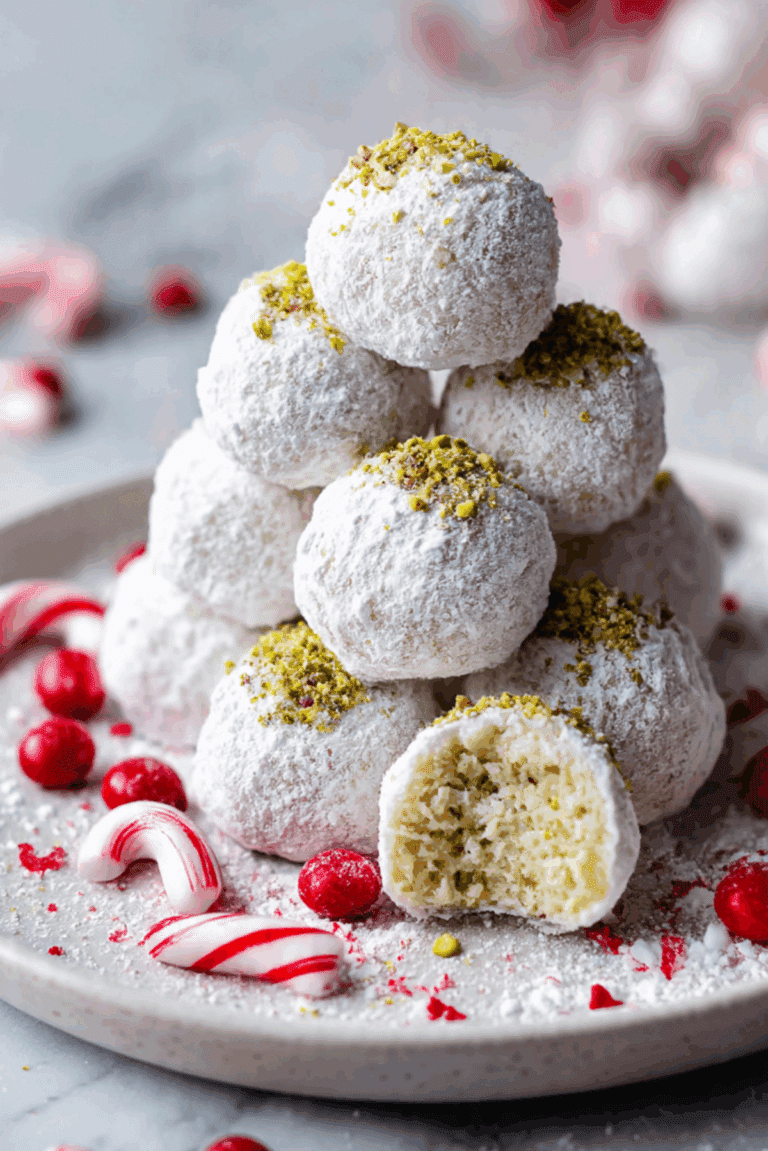 Pistachio Snowballs