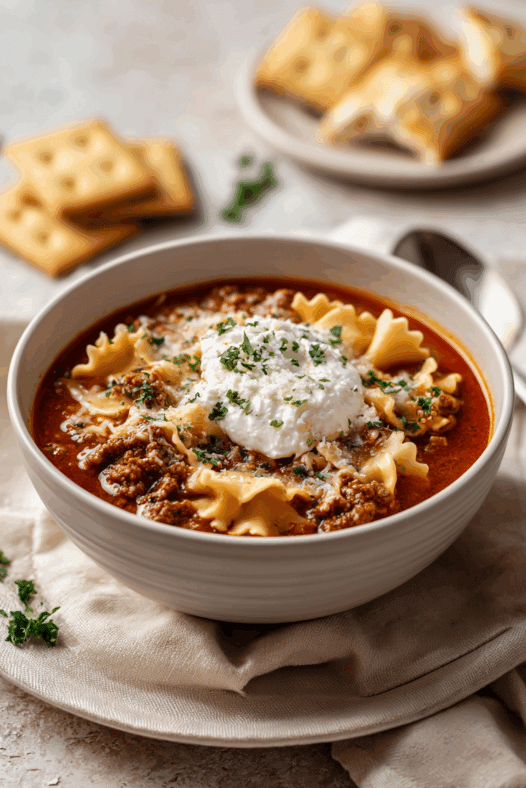 Lasagna Soup