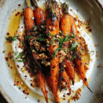 Roasted Carrots with Whipped Ricotta and Hot Honey