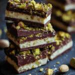 Mini Chocolate Pistachio Bars