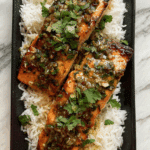 Crispy Scallion Ginger Salmon