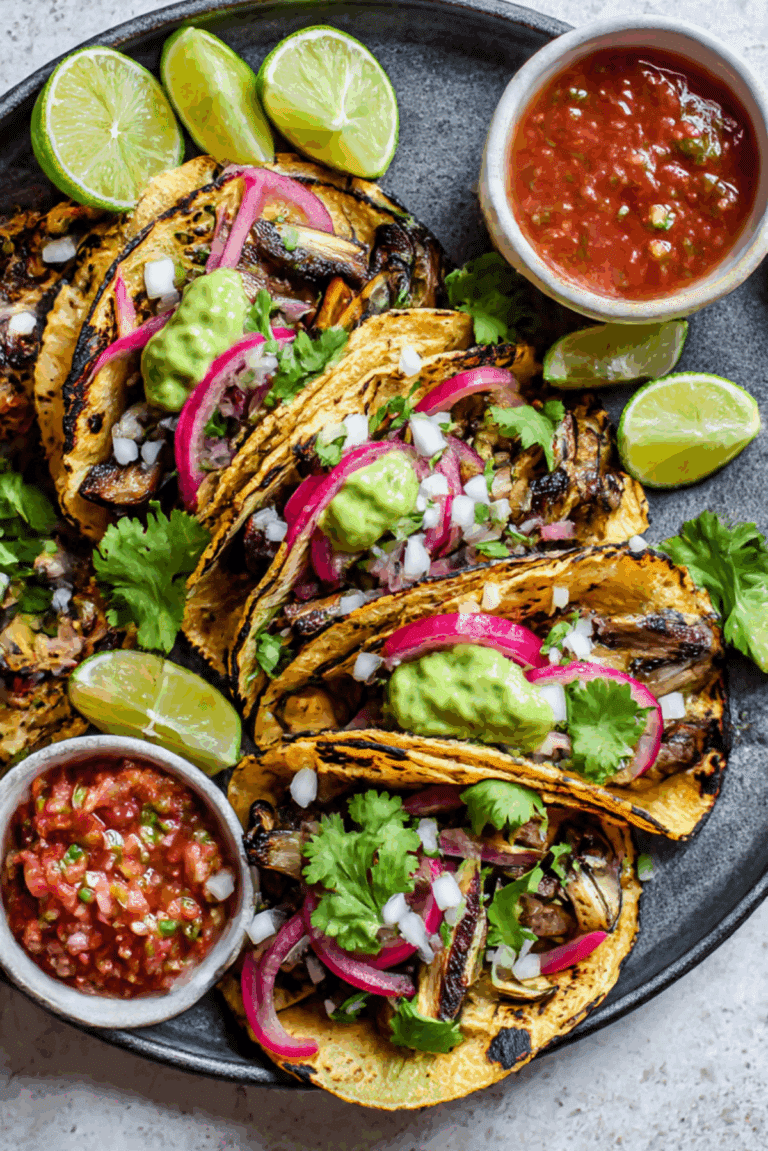 Mushroom Asada Tacos