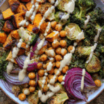 Roasted Veg Chickpea Salad
