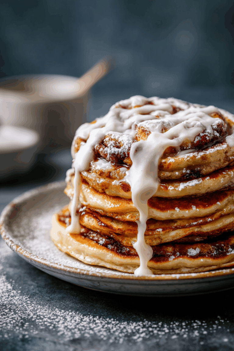 Cinnamon Roll Pancakes