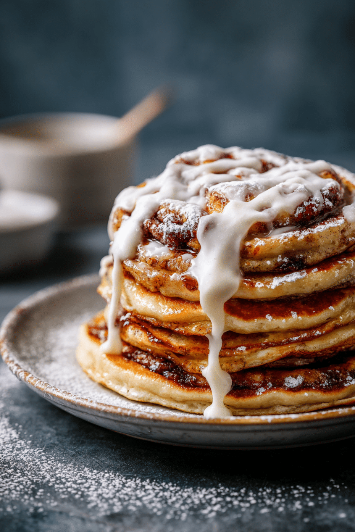 Cinnamon Roll Pancakes