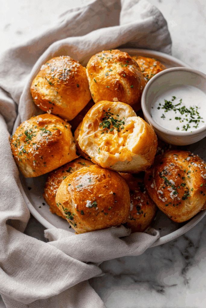 Buffalo Chicken Mini Breads