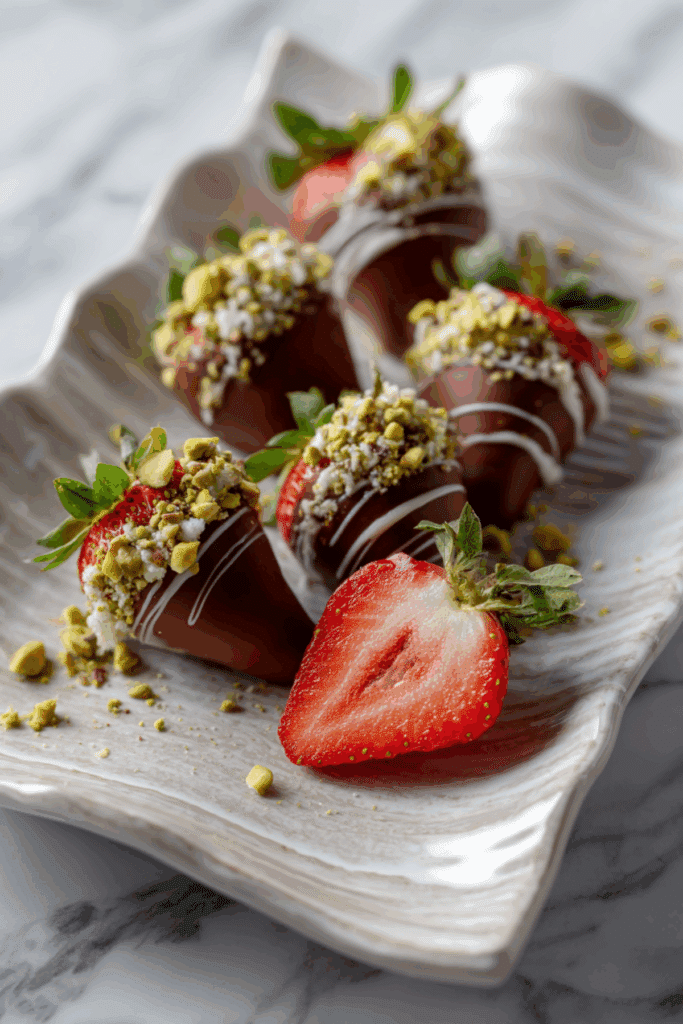 Dubai Chocolate Covered Strawberries