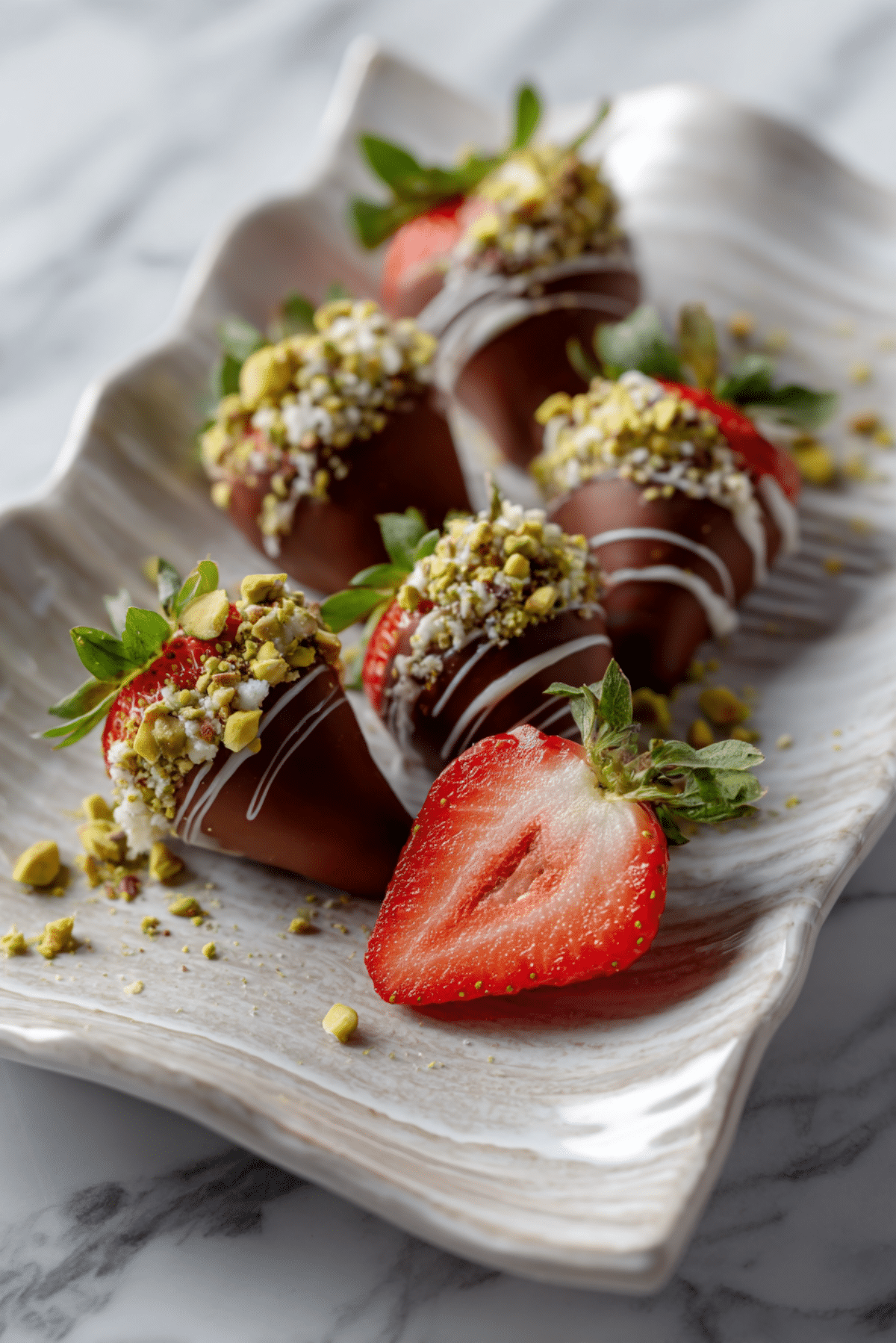 Dubai Chocolate Covered Strawberries