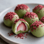 Strawberry Matcha Clusters