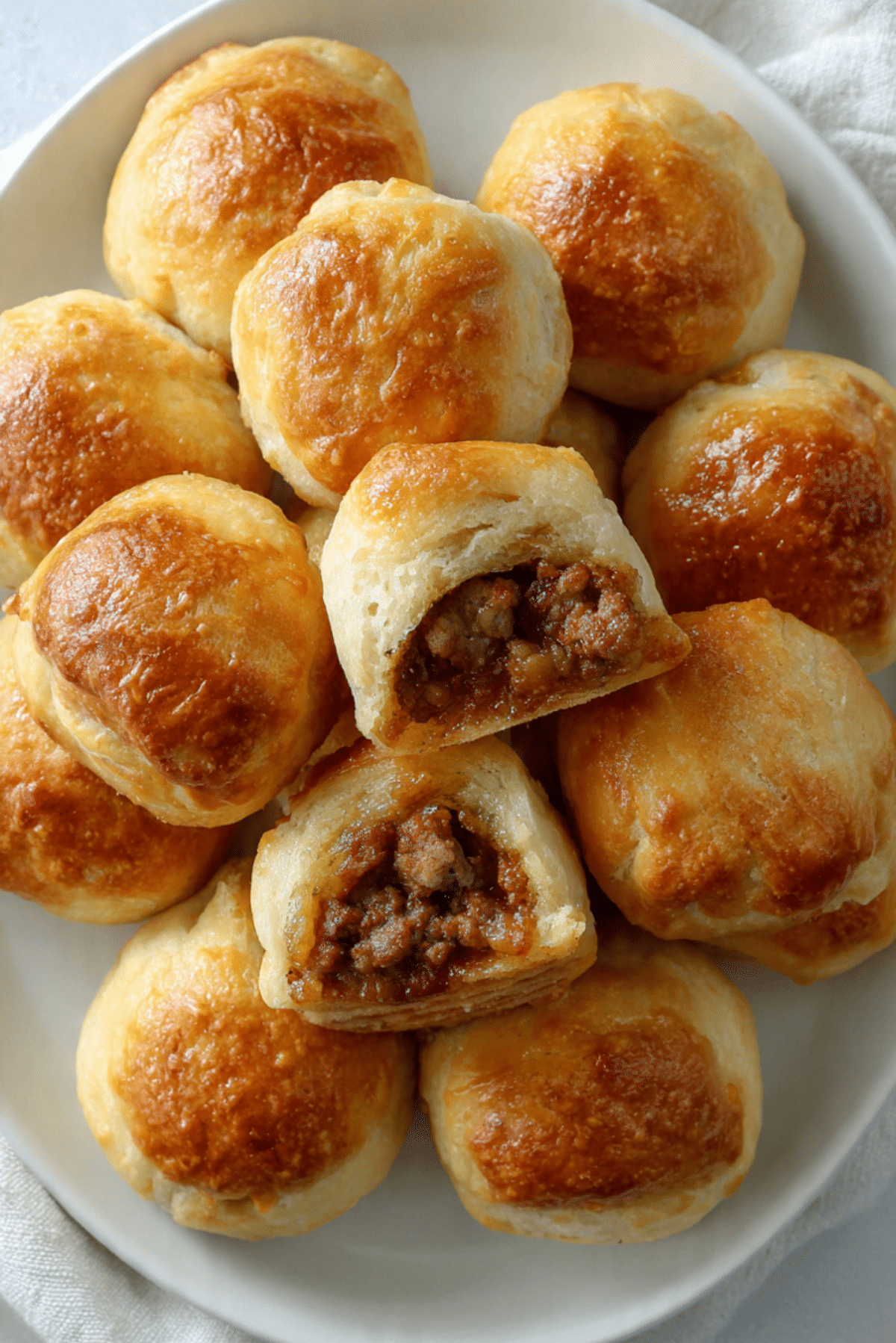 Sausage Apple Stuffed Biscuit Bites Recipe