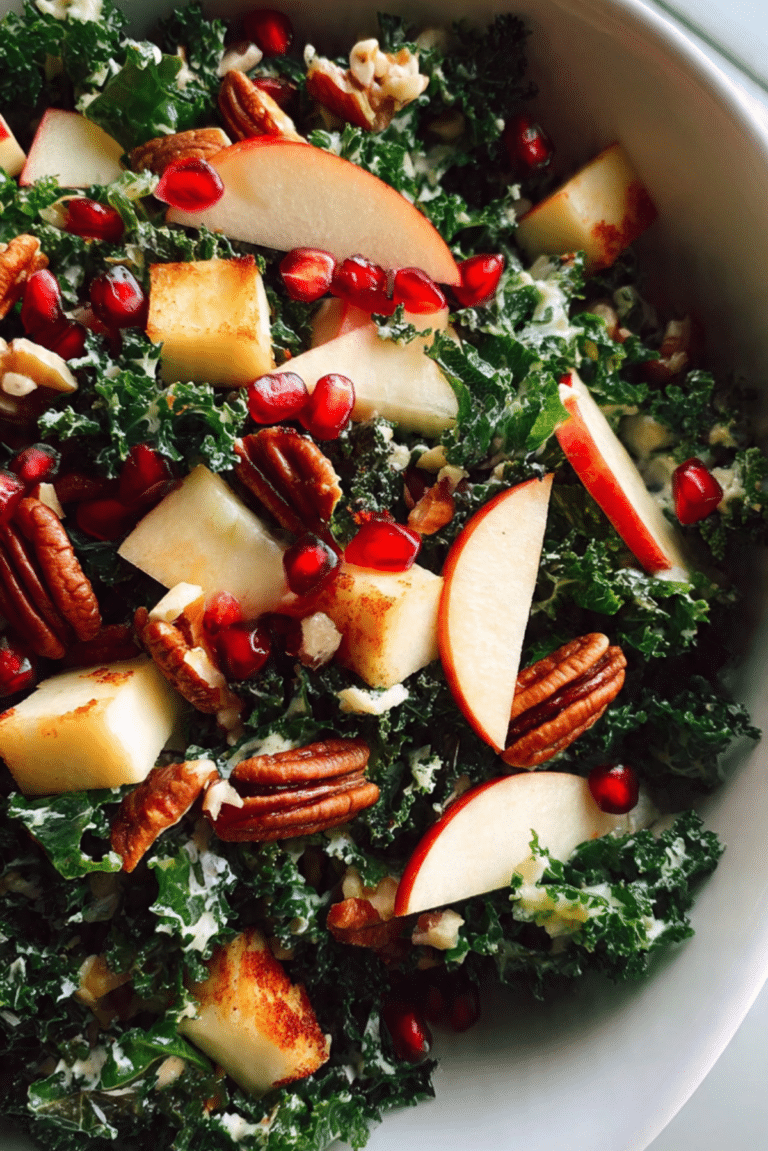 Apple White Cheddar Kale Salad