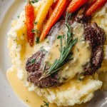 Rosemary Garlic Steak with Creamy Mash