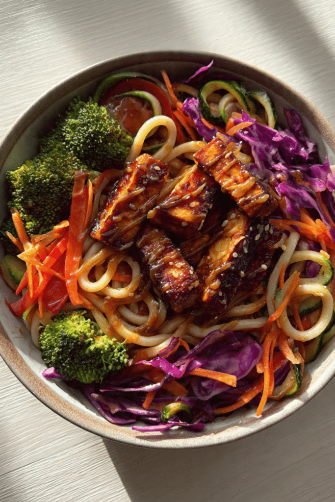 GUT-HEALTHY UDON NOODLE BOWLS W/SPECIAL SAUCE