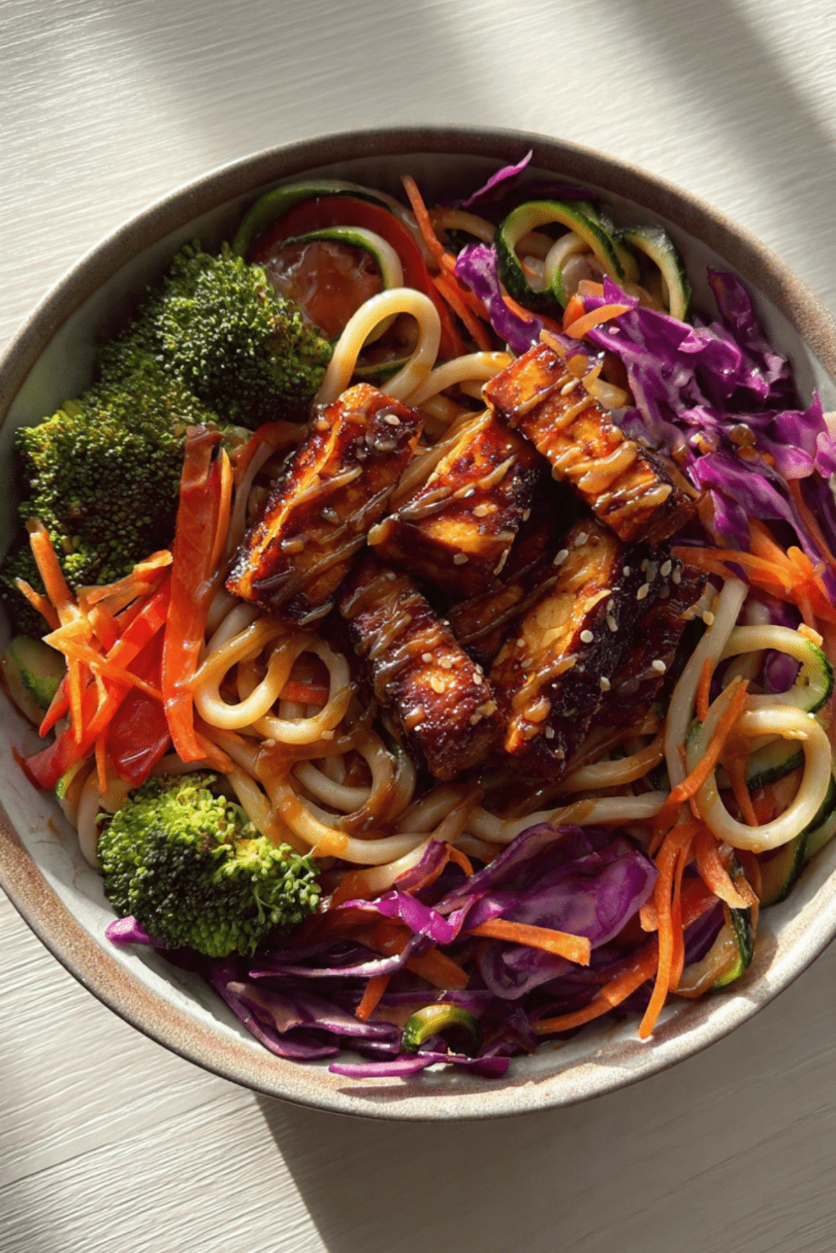 GUT-HEALTHY UDON NOODLE BOWLS W/SPECIAL SAUCE