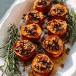 Miso Maple Sweet Potato Stacks