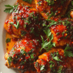 Honey Harissa Chicken Thighs