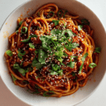 Saucy Gochujang Noodles with Chicken