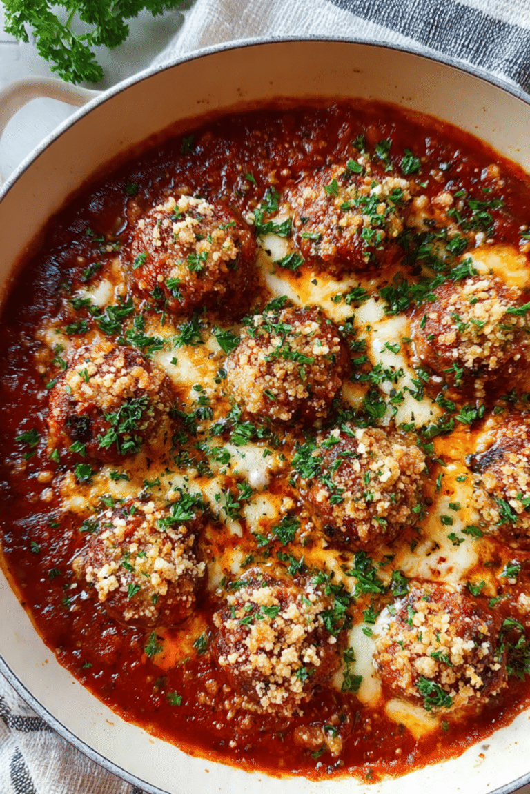 Ricotta Meatballs with the Crispy Topping