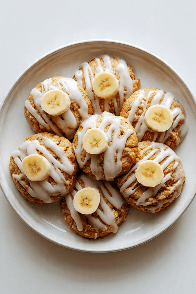 Banana Bread Cookie Bliss with Glaze