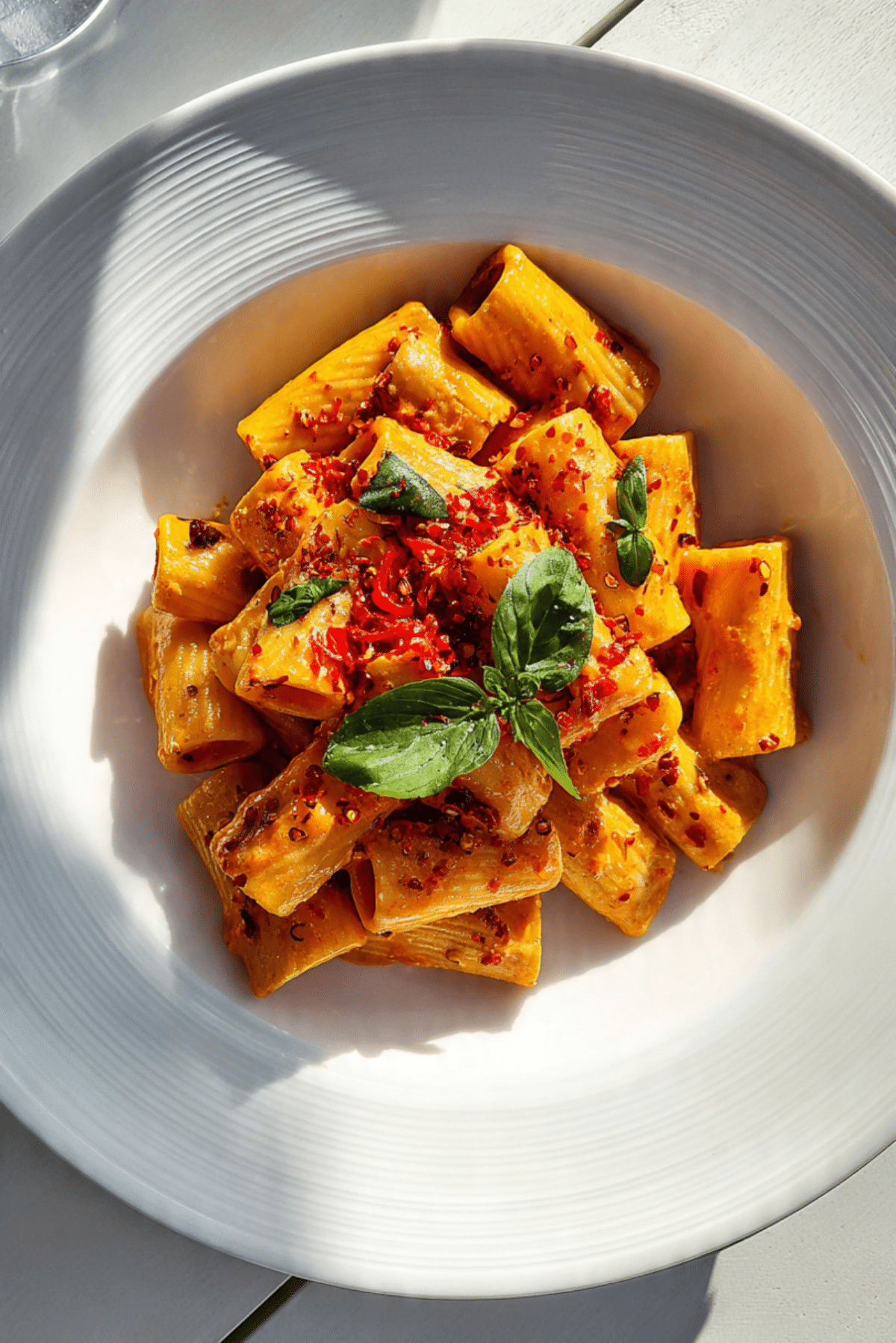 Spicy Burrata Rigatoni