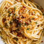Garlic Parmesan Breadcrumb Chipotle Pasta