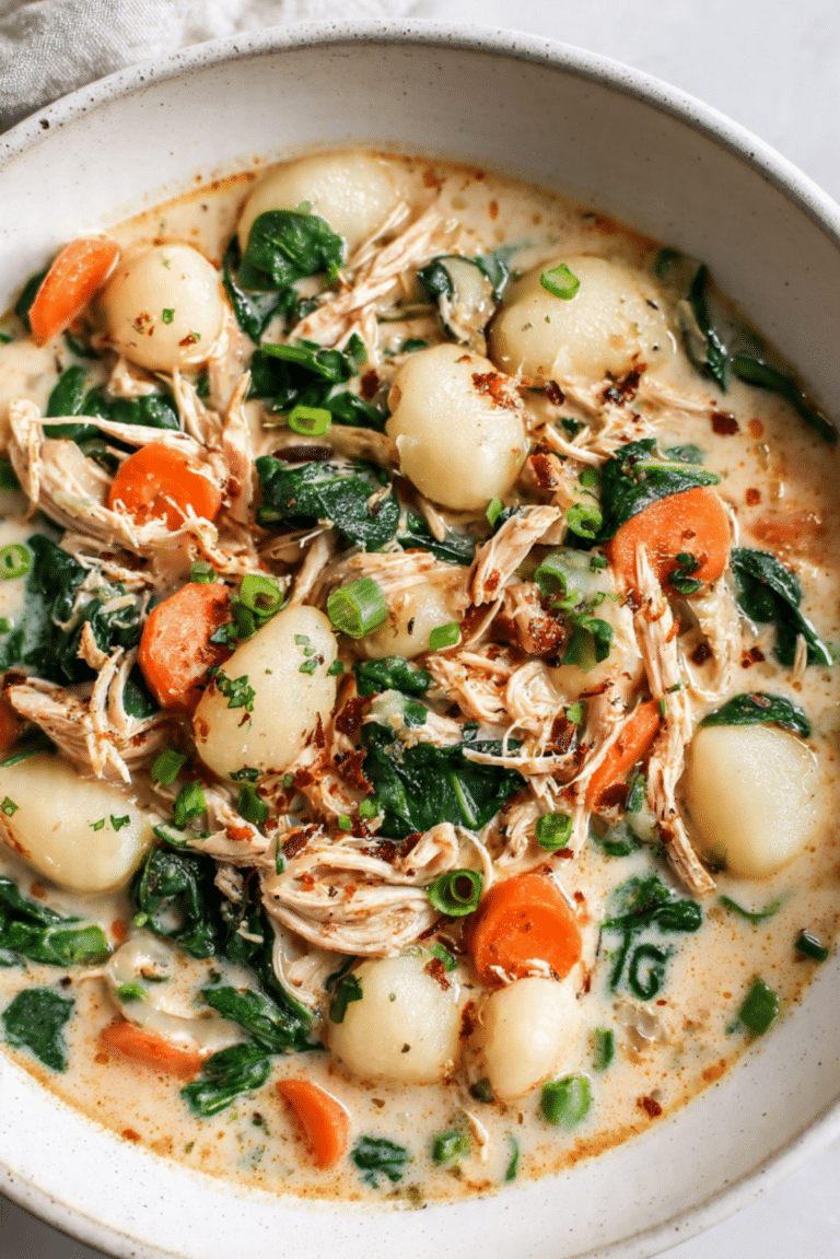 Crockpot Chicken Gnocchi Soup