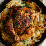 Roast Chicken with Schmaltzy Cabbage