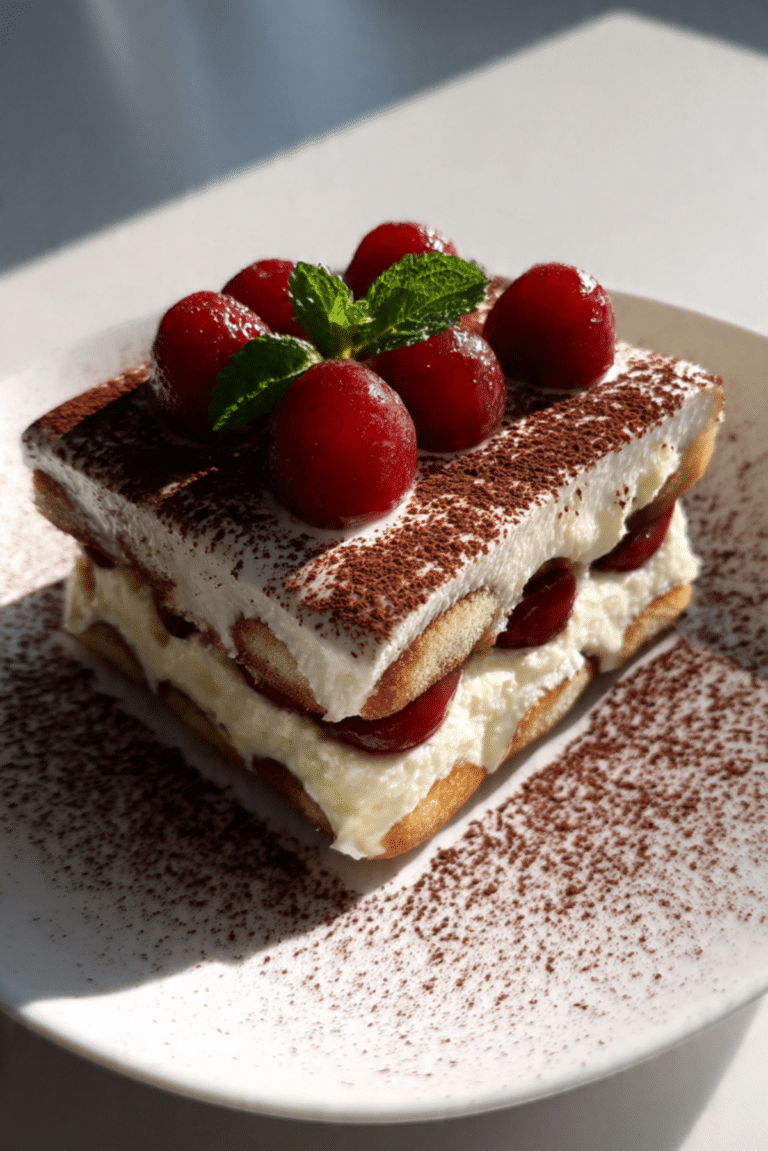 Raspberry Tiramisu with Chambord