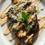 Roasted Eggplant with Miso Tahini