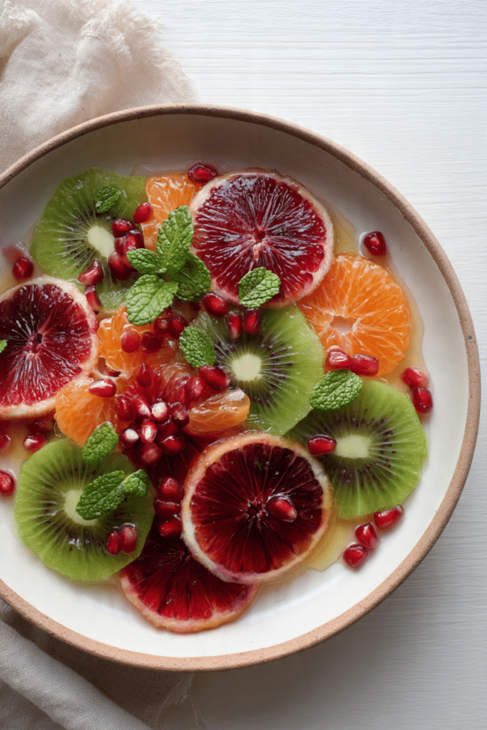 Winter Fruit Salad with Blood Orange & Honey