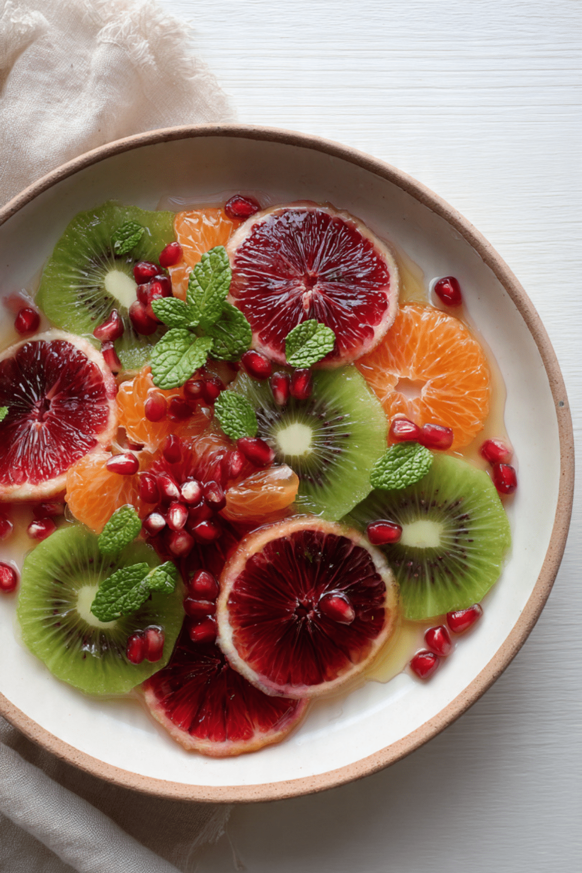 Winter Fruit Salad with Blood Orange & Honey