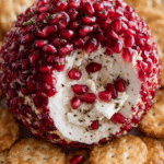 Pomegranate White Cheddar Cheese Ball