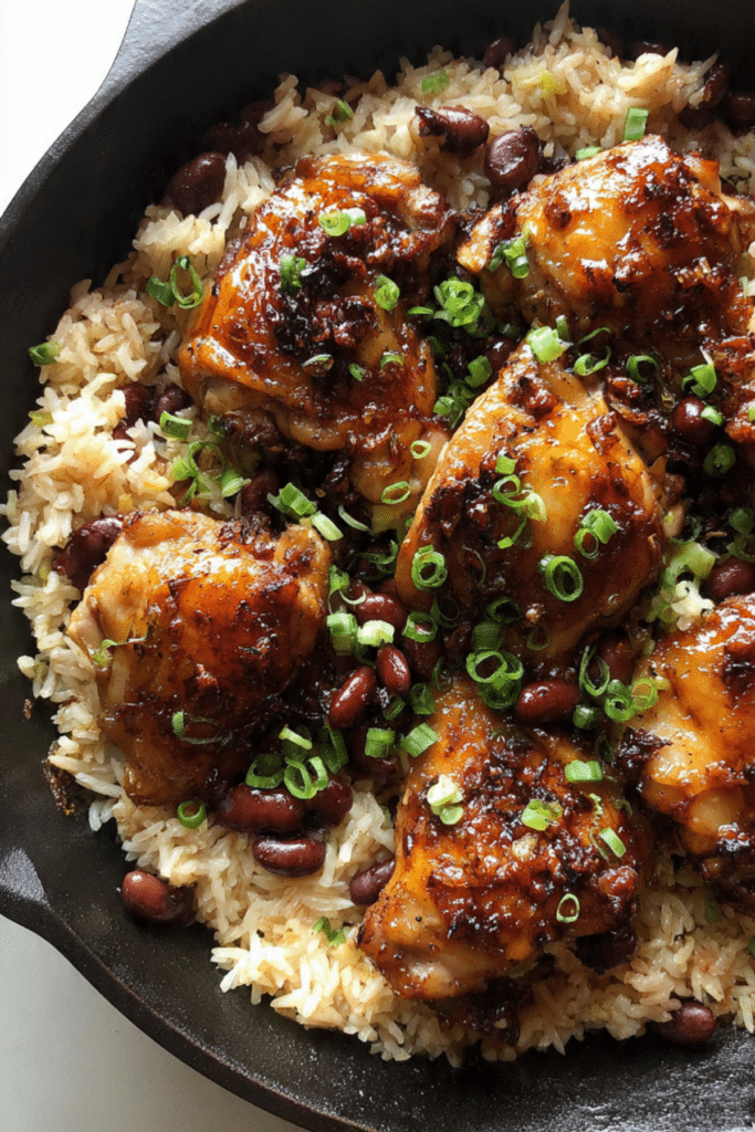 One-Pot Jerk Chicken with Rice & Peas