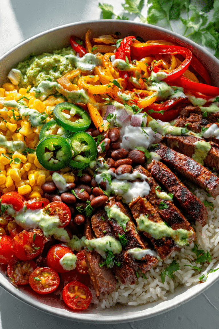 Chipotle Steak Fajita Bowls