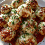 Baked Chicken Parmesan Meatballs