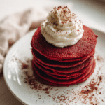Red Velvet Pancakes with Beet Powder & Cocoa