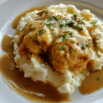 Cheesy Chicken, Stuffing & Gravy