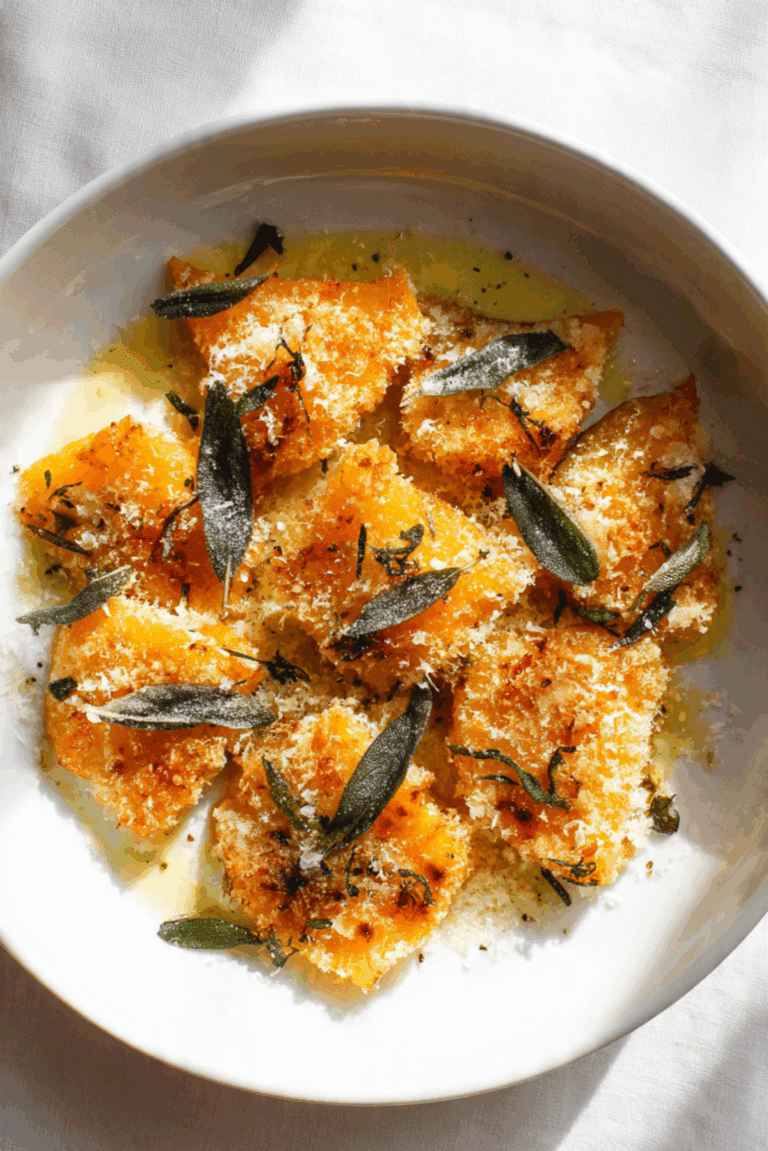 Tear Apart Crispy Parmesan Butternut Squash