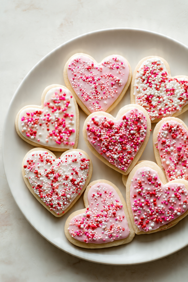Valentine’s Day Sprinkles Cookies