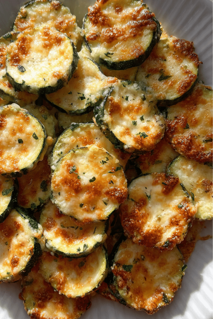 Baked Zucchini Parmesan Rounds Recipe