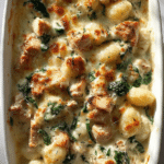 Chicken Gnocchi Alfredo Bake