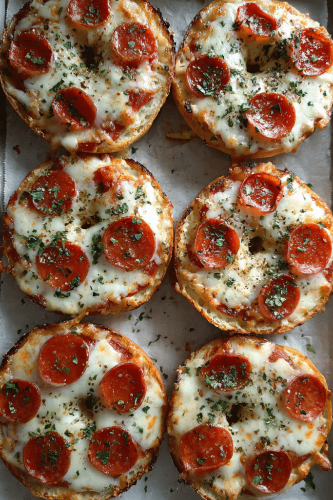 Quick and Easy Pizza Bagels
