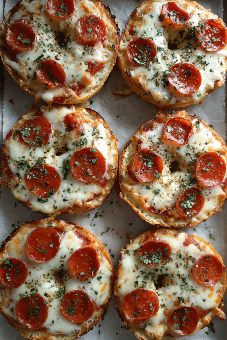 Quick and Easy Pizza Bagels